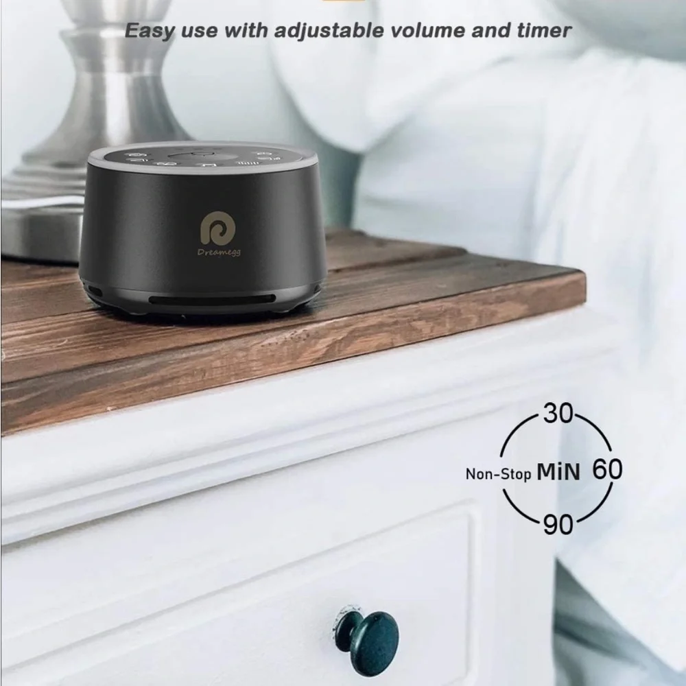 White Noise Machine for Sleeping with 24 Calming Sound, Ambient Nightlight - Picture 2 of 5